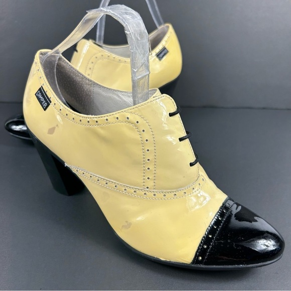 Camper Stylish Yellow and Black Women's Shoes patent leather 8 - Picture 3 of 9